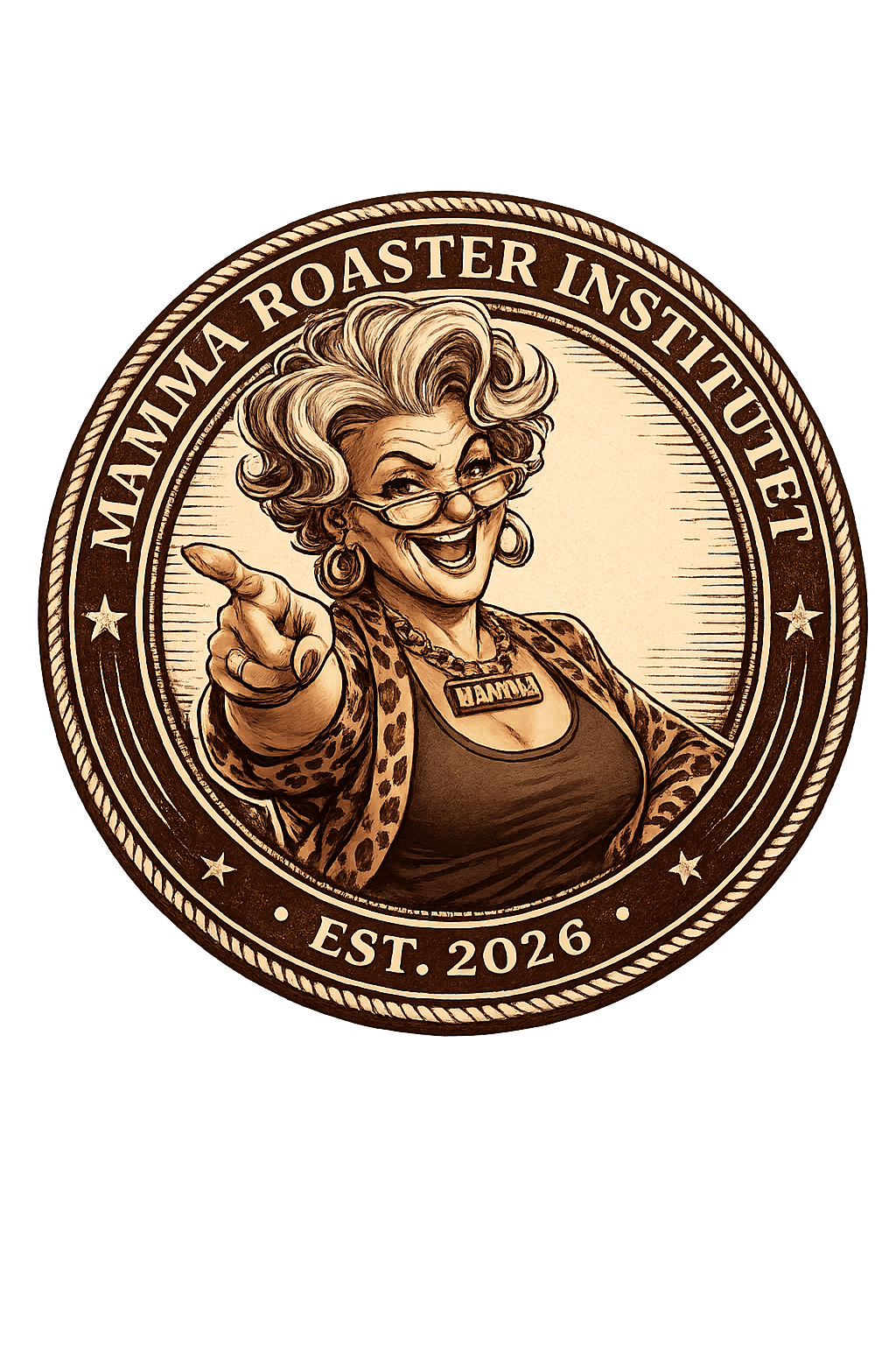 Mamma Roaster Institutet segl